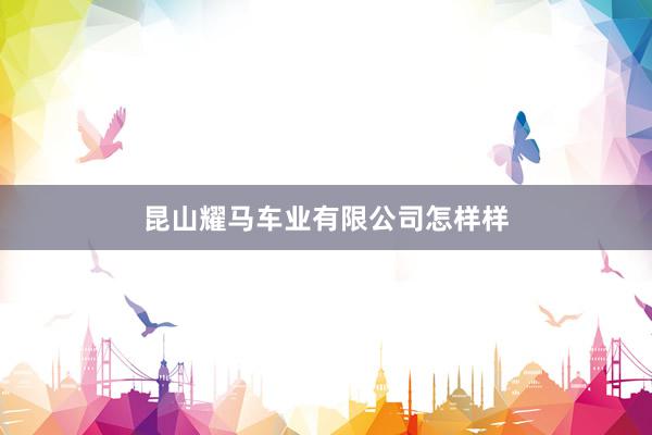 昆山耀马车业有限公司怎样样